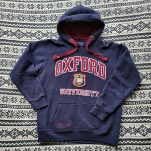 Official OXFORD UNIVERSITY hoodie, Navy Blue/Maroon Size XS